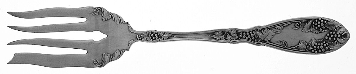 La Concorde (Silverplate, 1910) Medium Solid Cold Meat Serving Fork by Oneida Silver-1