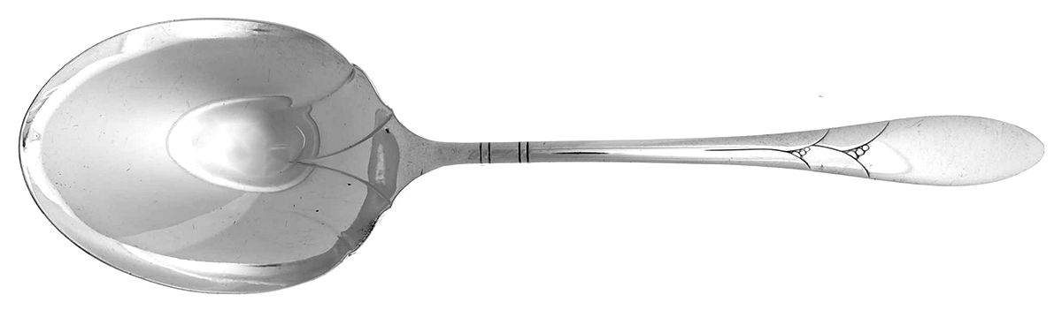 Lady Hamilton (Silverplate, 1932) Solid Smooth Casserole Spoon by Oneida Silver-1