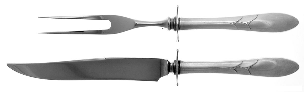 Lady Hamilton (Silverplate, 1932) Small Stainless Blade 2-Piece Steak Carving Set by Oneida Silver-1