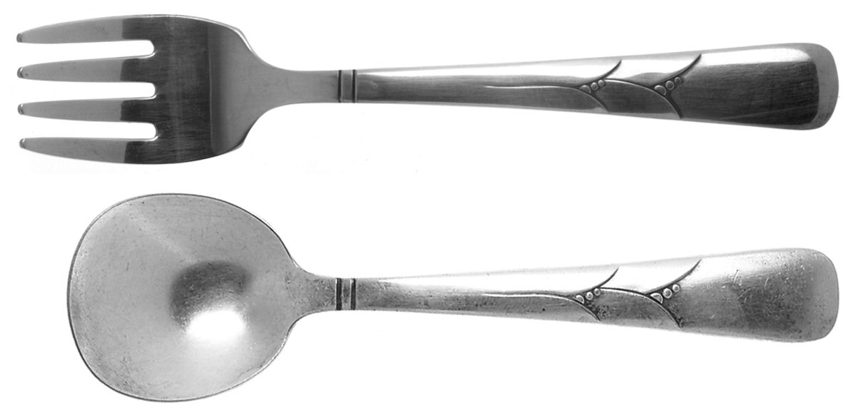 Lady Hamilton (Silverplate, 1932) (2 Pc) Baby Set (BFM1, BSM1) by Oneida Silver-1
