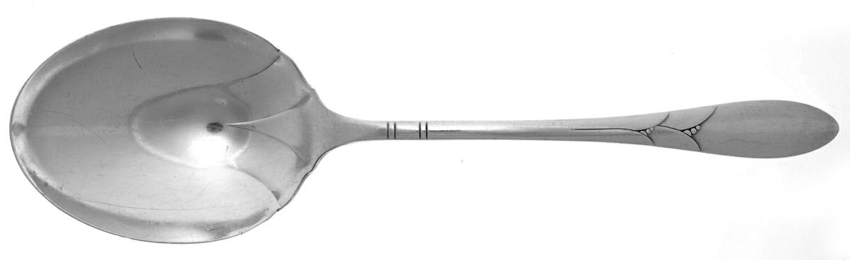 Lady Hamilton (Silverplate, 1932) Solid Smooth Casserole Spoon by Oneida Silver-1