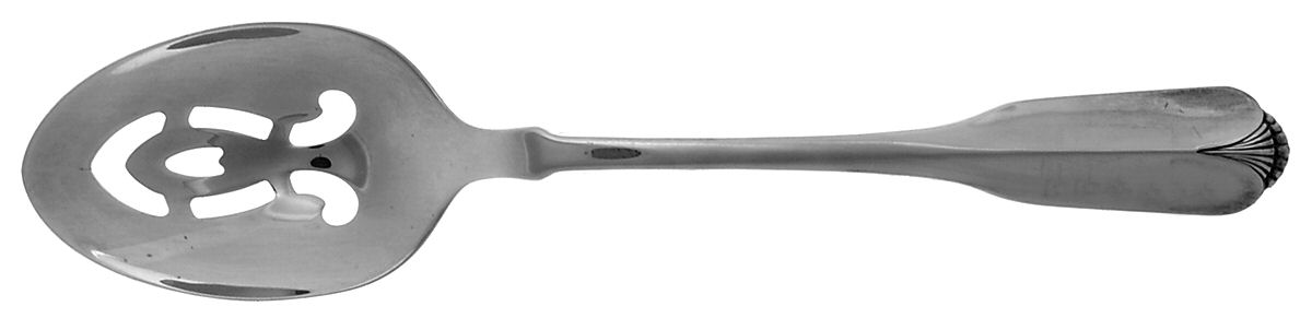 Lady Hamilton (Silverplate, 1985) Pierced Tablespoon (Serving Spoon) by Oneida Silver-1