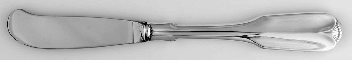 Lady Hamilton (Silverplate, 1985) Butter Spreader Hollow Hdl-Paddle/Stainless Blade by Oneida Silver-1