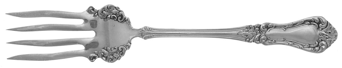 Lakewood-Warren (Silverplate, 1901) Small Solid Cold Meat Serving Fork by Oneida Silver-1