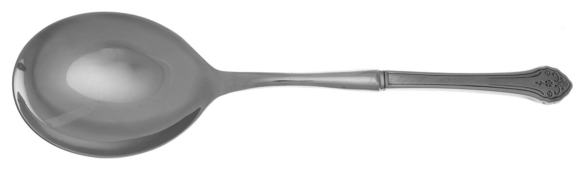 Lakewood (Stainless) Casserole Spoon with Smooth Stainless Bowl HC by Oneida Silver-1