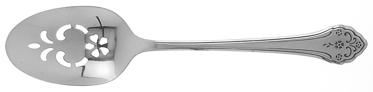 Lakewood (Stainless) Pierced Tablespoon (Serving Spoon) by Oneida Silver-1