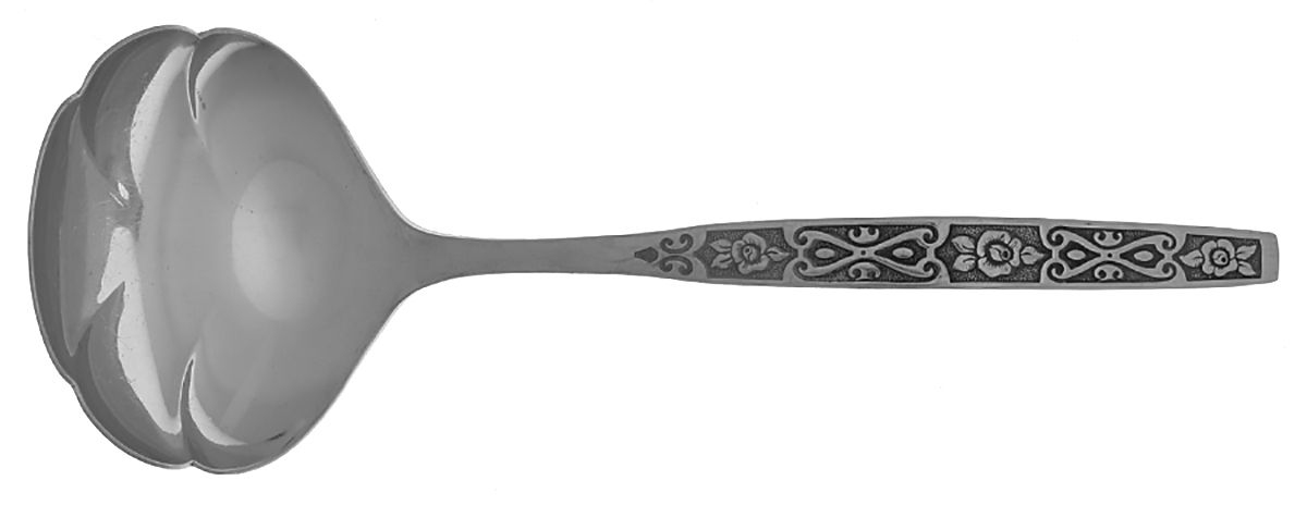 Latin Quarter (Stainless) Solid Gravy Ladle by Oneida Silver-1