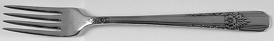 La Rose (Silverplate, 1938) Grille Fork (Viande) by Oneida Silver-1