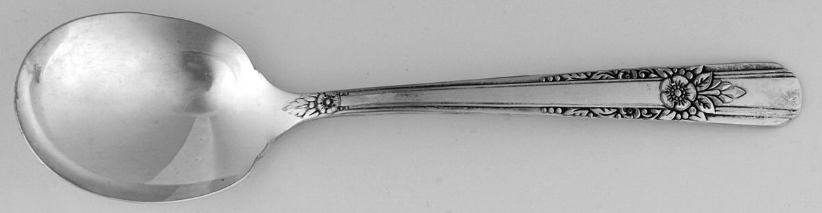 La Rose (Silverplate, 1938) Sugar Spoon by Oneida Silver-1