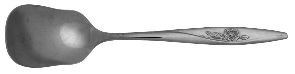 Lasting Rose (Stainless) Solid Bon Bon Spoon by Oneida Silver-1