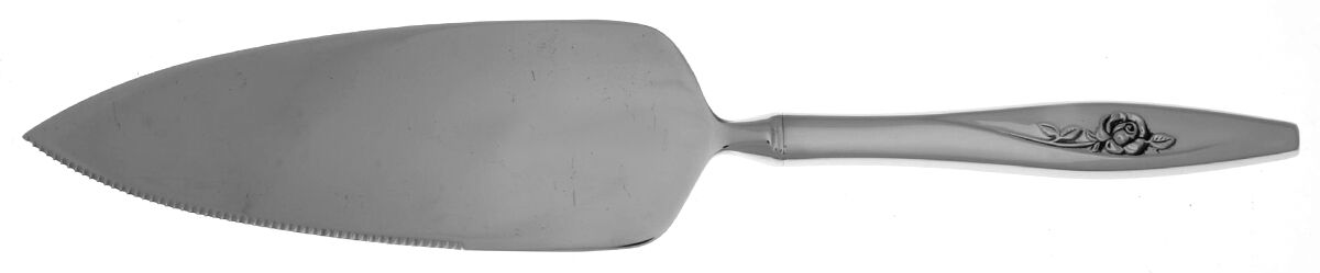 Lasting Rose (Stainless) Pie Server with Serrated Stainless Blade HC by Oneida Silver-1