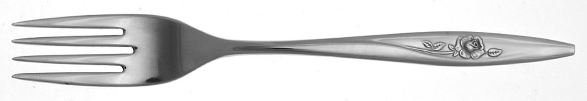 Lasting Rose (Stainless) Fork by Oneida Silver-1
