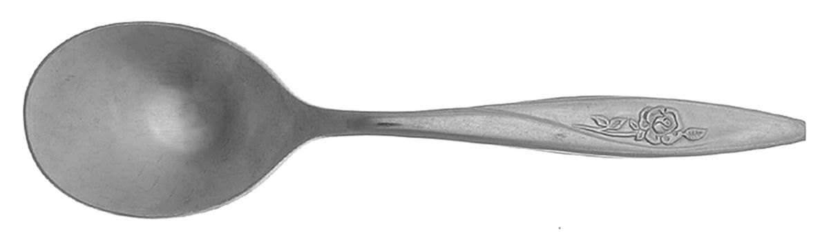Lasting Rose (Stainless) Spoon-Baby/Straight Handle by Oneida Silver-1