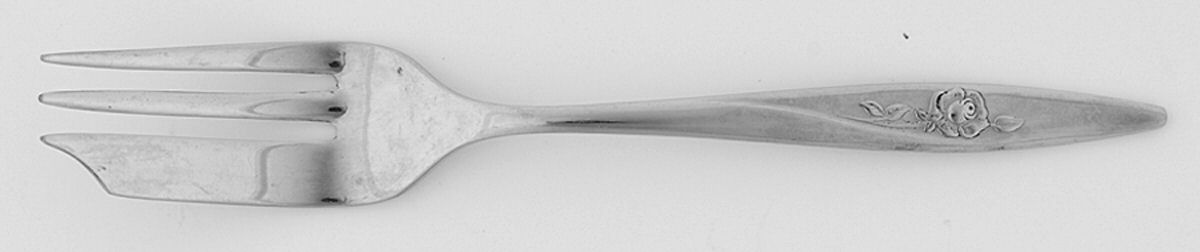 Lasting Rose (Stainless) Pastry Fork by Oneida Silver-1