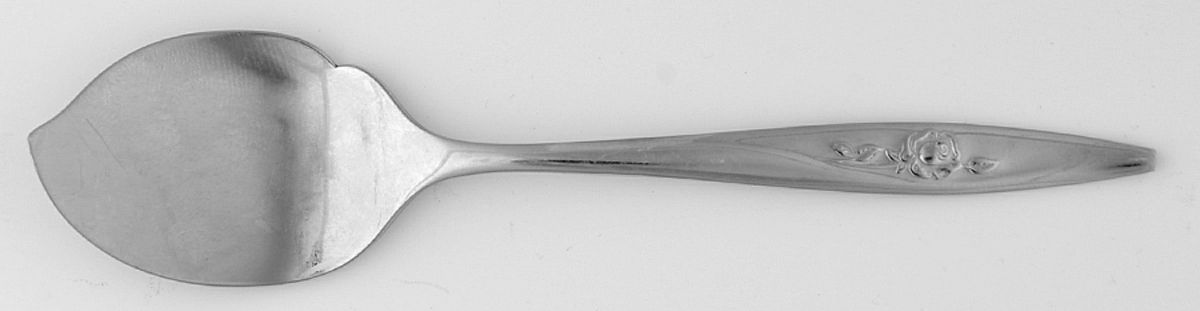 Lasting Rose (Stainless) Large Solid Jelly Server by Oneida Silver-1