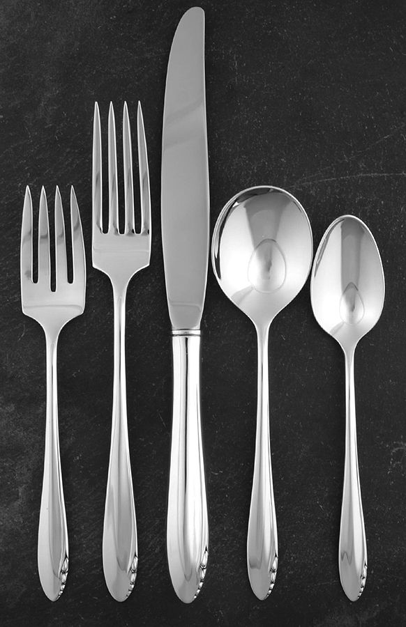 Lasting Spring (Sterling, 1949) 5 Piece Dinner Size Setting by Oneida Silver-1