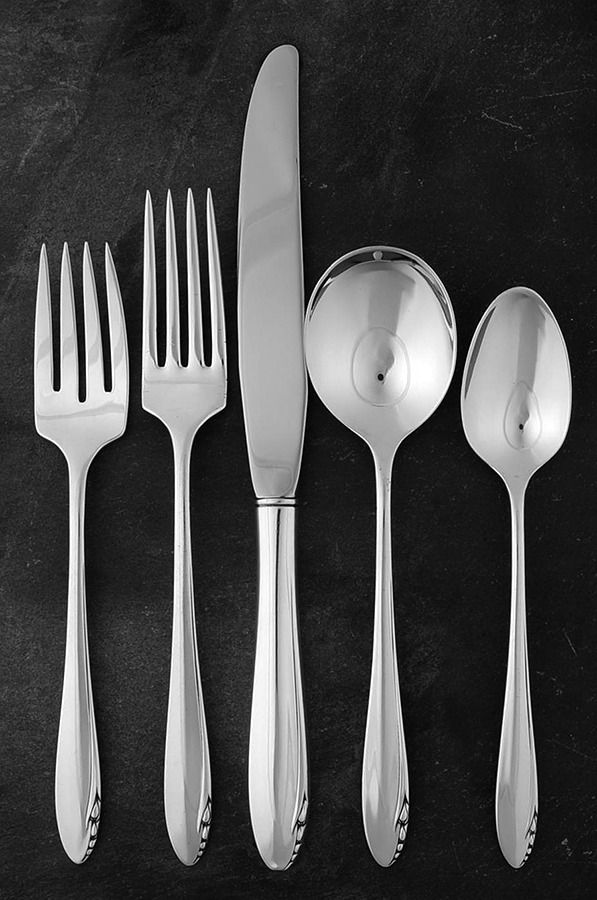 Lasting Spring (Sterling, 1949) 40 Piece Estate Set by Oneida Silver-1
