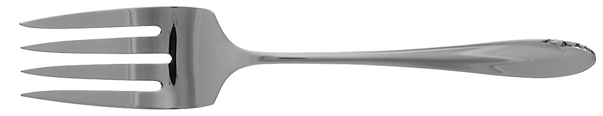 Lasting Spring (Sterling, 1949) Small Solid Cold Meat Serving Fork by Oneida Silver-1