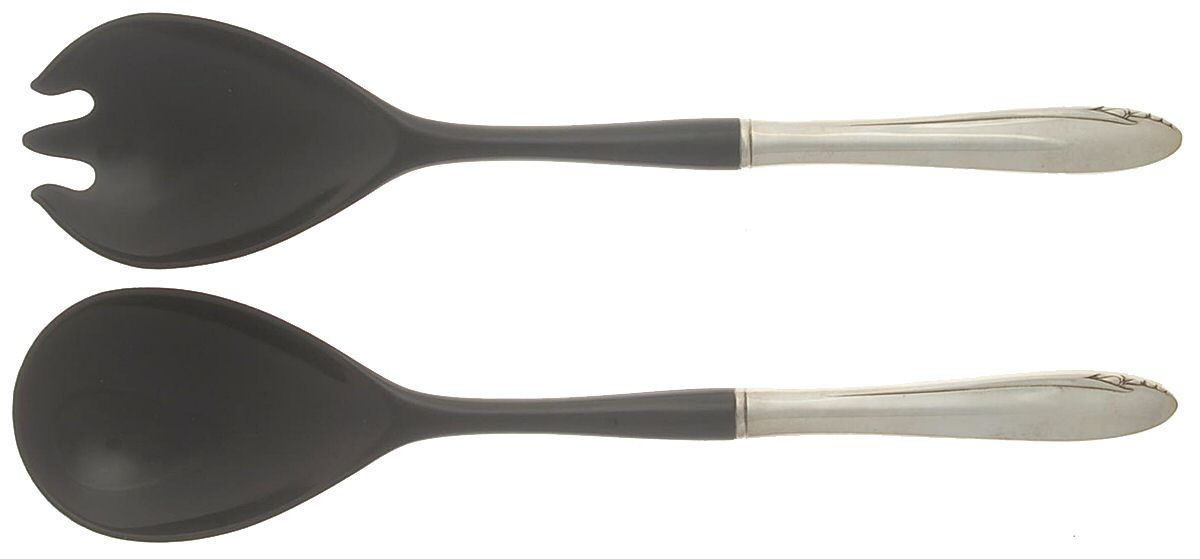 Lasting Spring (Sterling, 1949) Plastic Bowl 2-Piece Salad Set by Oneida Silver-1