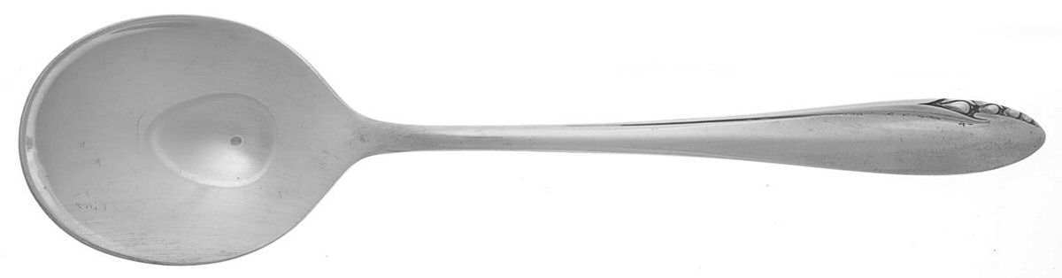 Lasting Spring (Sterling, 1949) Round Bowl Soup Spoon (Cream Soup) by Oneida Silver-1