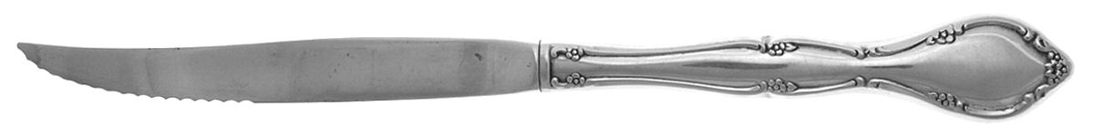 Lakewood-Tuxedo (Stainless, S.S.S.) Individual Steak Knife Hollow Handle by Oneida Silver-1