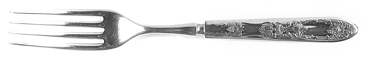 La Vigne (Silverplate, 1908) Indented Solid Handled Fork by Oneida Silver-1