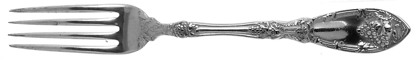 La Vigne (Silverplate, 1908) Youth Fork by Oneida Silver-1