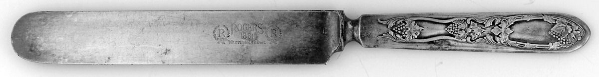 La Vigne (Silverplate, 1908) Blunt Solid Knife by Oneida Silver-1