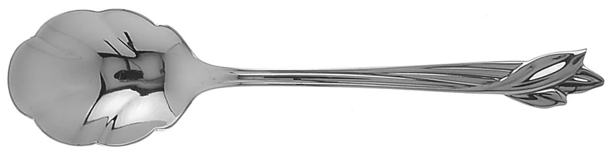 Leander (Stainless) Sugar Shell Spoon by Oneida Silver-1
