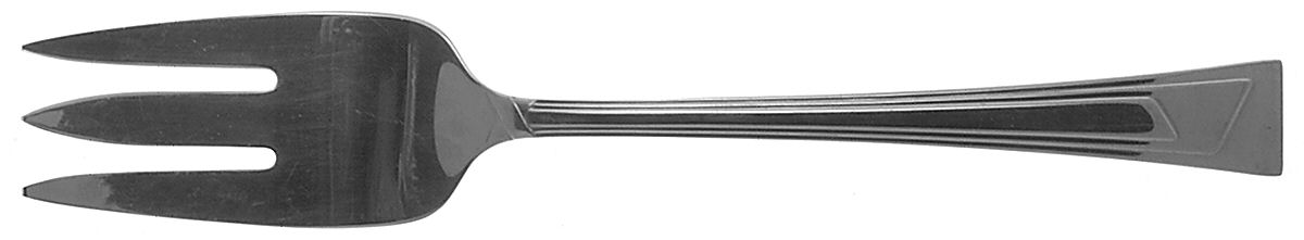 Ledges (Stainless) Medium Solid Cold Meat Serving Fork by Oneida Silver-1