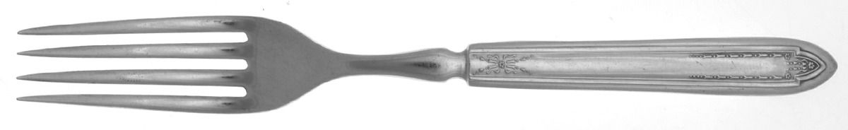 Leona (Silverplate, 1910) Indented Solid Handled Fork by Oneida Silver-1