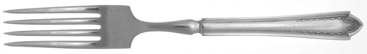 Leona (Silverplate, 1910) Indented Solid Handled Fork by Oneida Silver-1