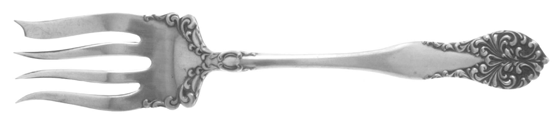 Leonora-Lenora (Silverplate, 1905) Medium Solid Cold Meat Serving Fork by Oneida Silver-1