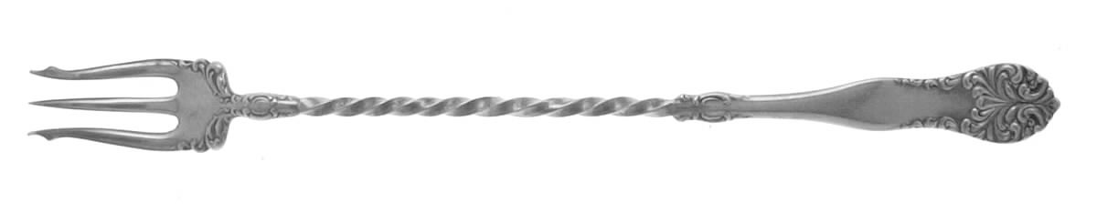 Leonora-Lenora (Silverplate, 1905) Long Handle Pickle/Olive Fork by Oneida Silver-1