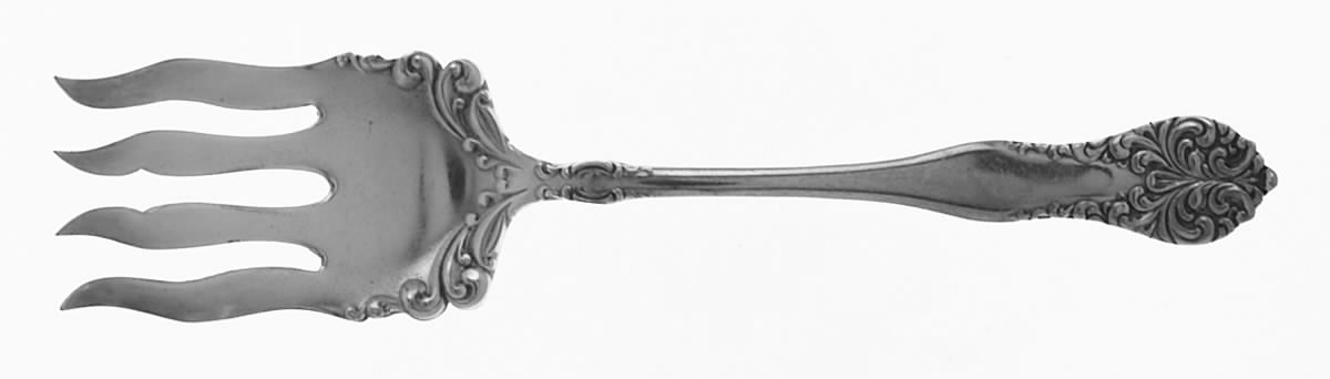Leonora-Lenora (Silverplate, 1905) Solid Salad Serving Fork by Oneida Silver-1