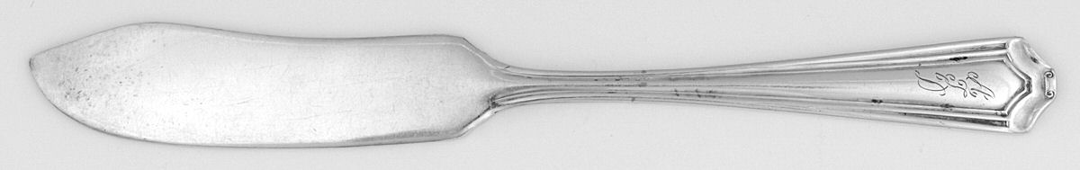 Lexington (Silverplate, 1914) Flat Handle Butter Spreader by Oneida Silver-1