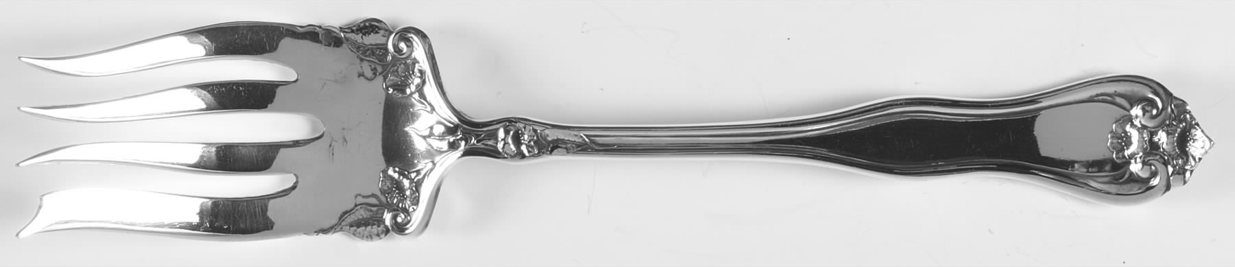 Leyland (Silverplate, 1910) Medium Solid Cold Meat Serving Fork by Oneida Silver-1