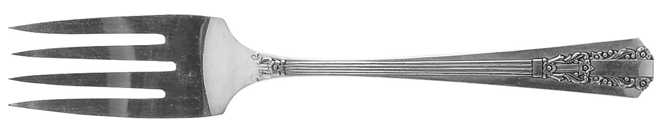 Lido (Silverplate, 1938) Individual Salad Fork by Oneida Silver-1