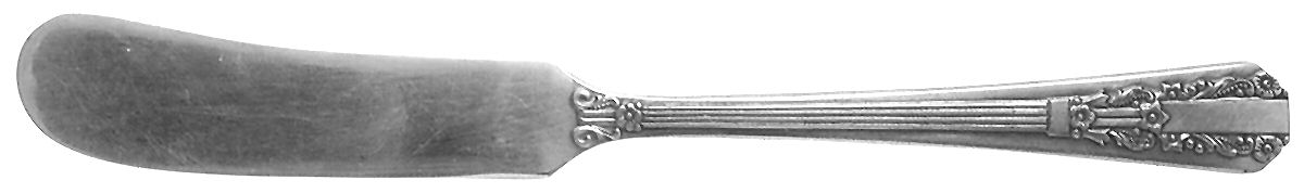 Lido (Silverplate, 1938) Flat Handle Butter Spreader by Oneida Silver-1