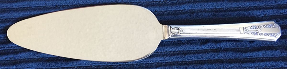 Lido (Silverplate, 1938) Pie Server with Stainless Blade by Oneida Silver-1