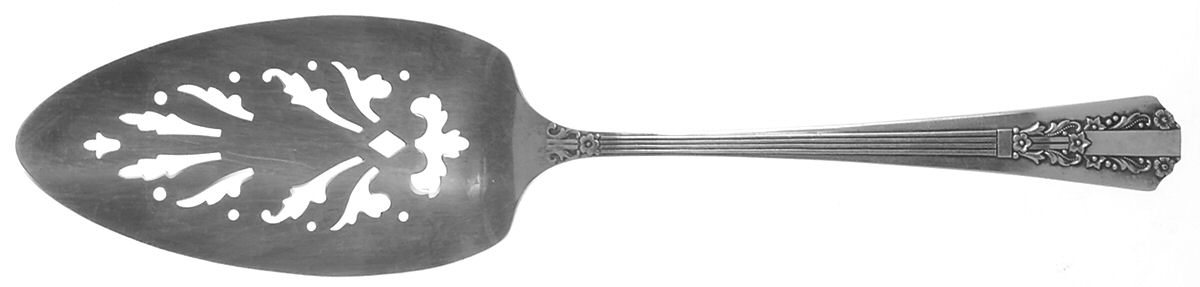 Lido (Silverplate, 1938) Solid Pierced Pie Server by Oneida Silver-1