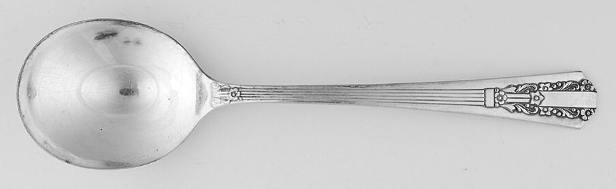 Lido (Silverplate, 1938) Round Bowl Soup Spoon (Gumbo) by Oneida Silver-1