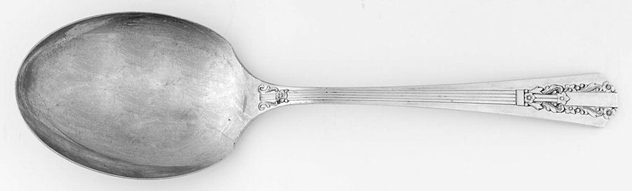 Lido (Silverplate, 1938) Solid Smooth Casserole Spoon by Oneida Silver-1