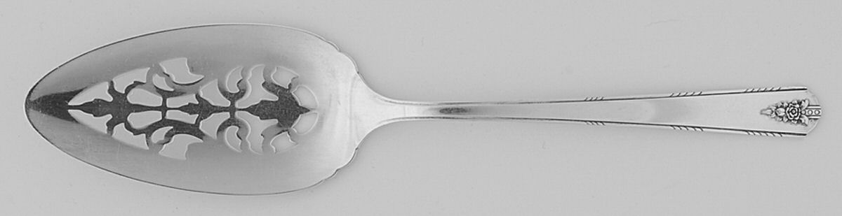 Linda (Silverplate, 1949) Solid Pierced Pie Server by Oneida Silver-1
