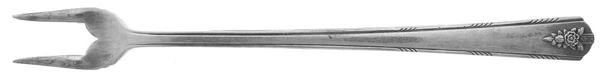 Linda (Silverplate, 1949) Short Handle Pickle/Olive Fork by Oneida Silver-1