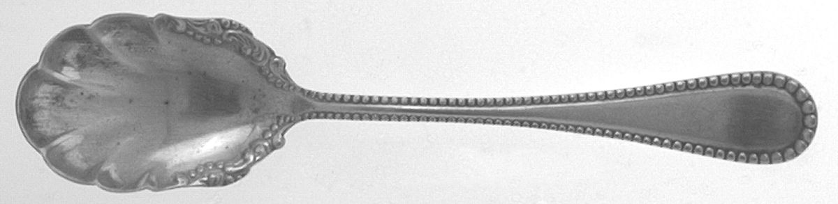 Linden (Silverplate, 1900) Sugar Shell Spoon by Oneida Silver-1