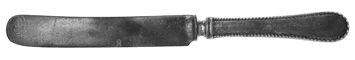 Linden (Silverplate, 1900) Old French Hollow Knife with Bolster by Oneida Silver-1