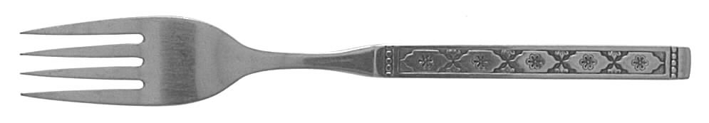 Lisbon (Stainless, Black Accent) Fork by Oneida Silver-1