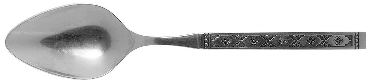 Lisbon (Stainless, Black Accent) Tablespoon (Serving Spoon) by Oneida Silver-1