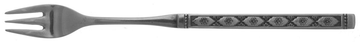 Lisbon (Stainless, Black Accent) Cocktail/Seafood Fork by Oneida Silver-1